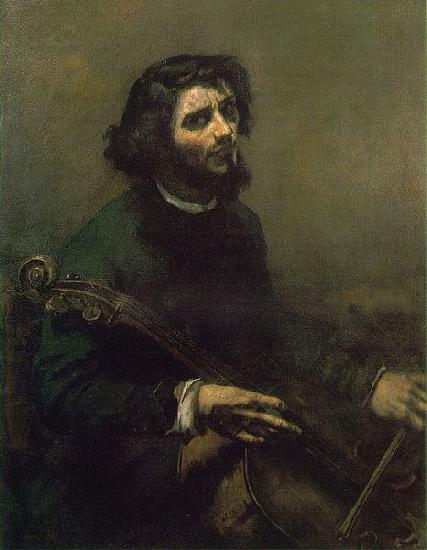 Gustave Courbet The Cellist